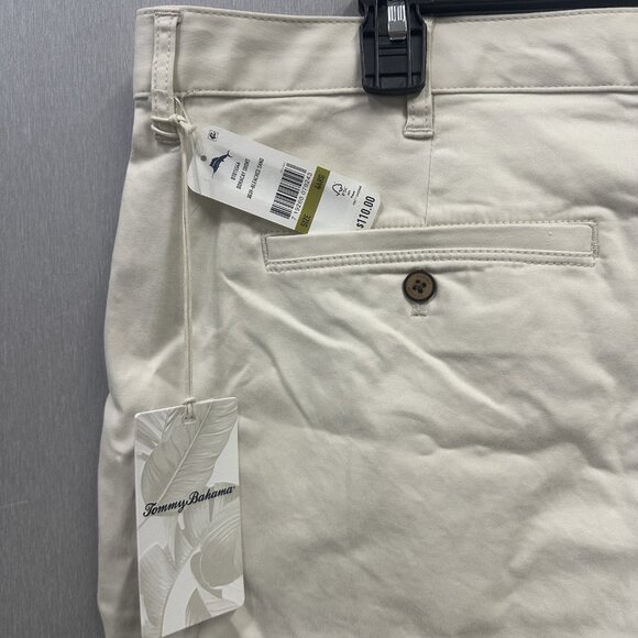 Tommy Bahama Mens Big & Tall 44RG Bleached Sand Stretch 10” Boracay Chino Shorts - Picture 4 of 8